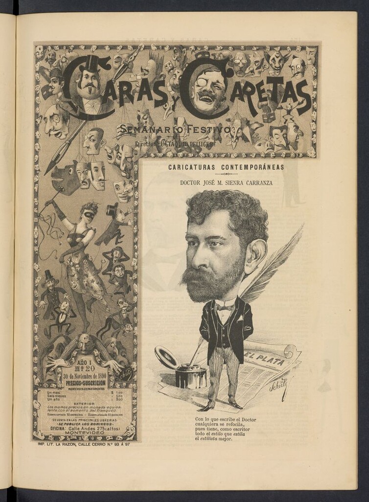 Miniatura de Caras y Caretas: semanario festivo del 30 de noviembre de 1890