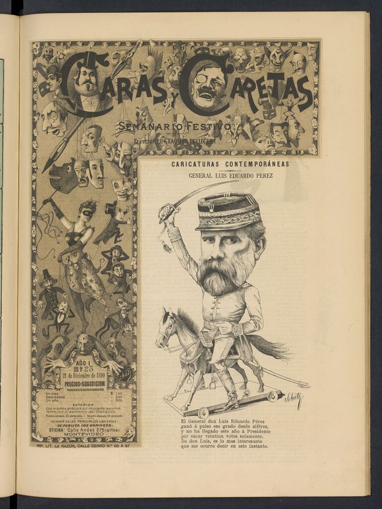 Miniatura de Caras y Caretas: semanario festivo del 21 de diciembre de 1890