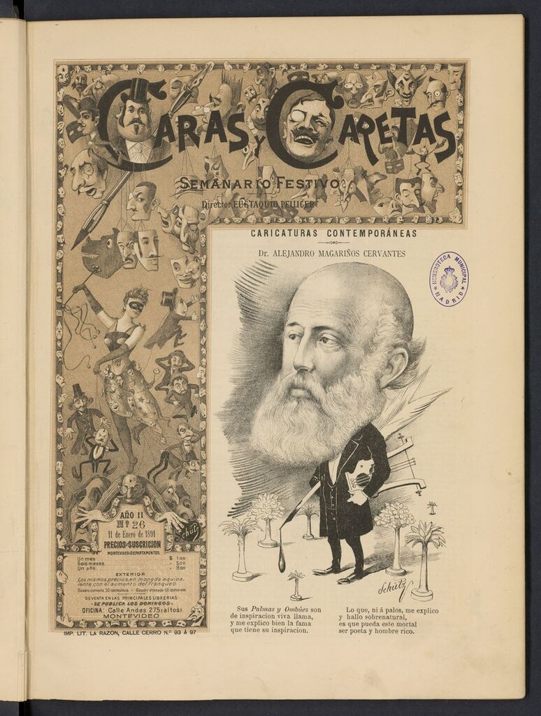 Miniatura de Caras y Caretas: semanario festivo del 11 de enero de 1891