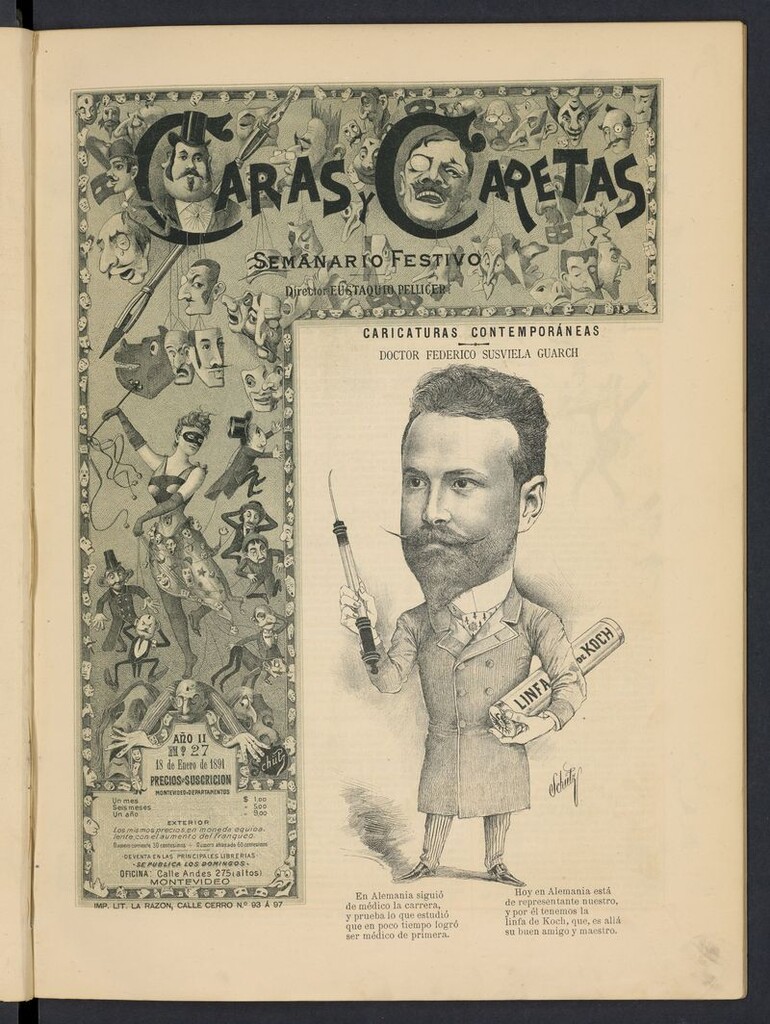 Miniatura de Caras y Caretas: semanario festivo del 18 de enero de 1891