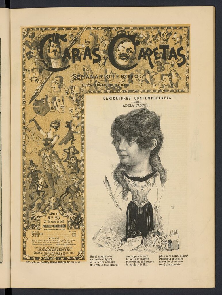 Miniatura de Caras y Caretas: semanario festivo del 25 de enero de 1891
