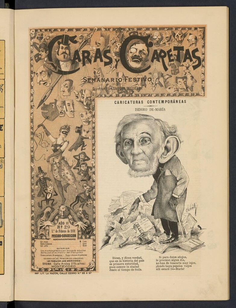 Miniatura de Caras y Caretas: semanario festivo del 1 de febrero de 1891