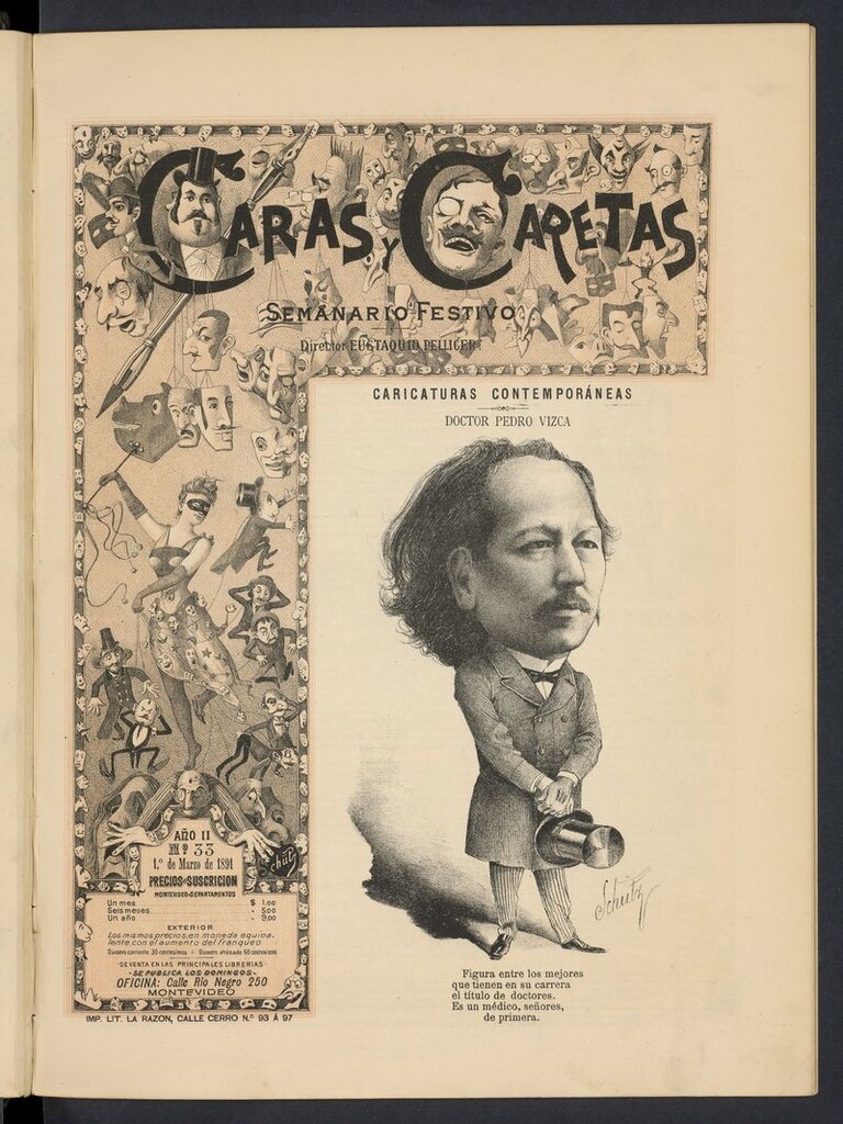 Miniatura de Caras y Caretas: semanario festivo del 1 de marzo de 1891