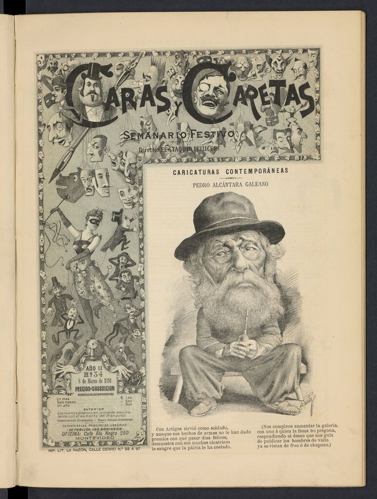 Miniatura de Caras y Caretas: semanario festivo del 8 de marzo de 1891