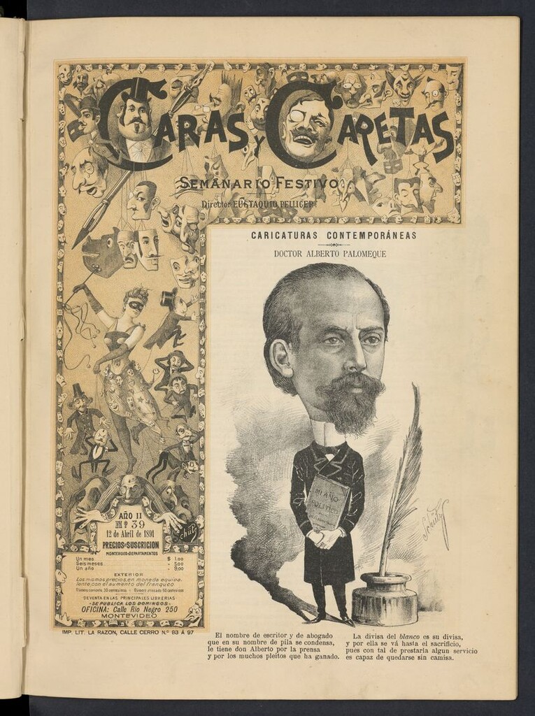 Miniatura de Caras y Caretas: semanario festivo del 12 de abril de 1891