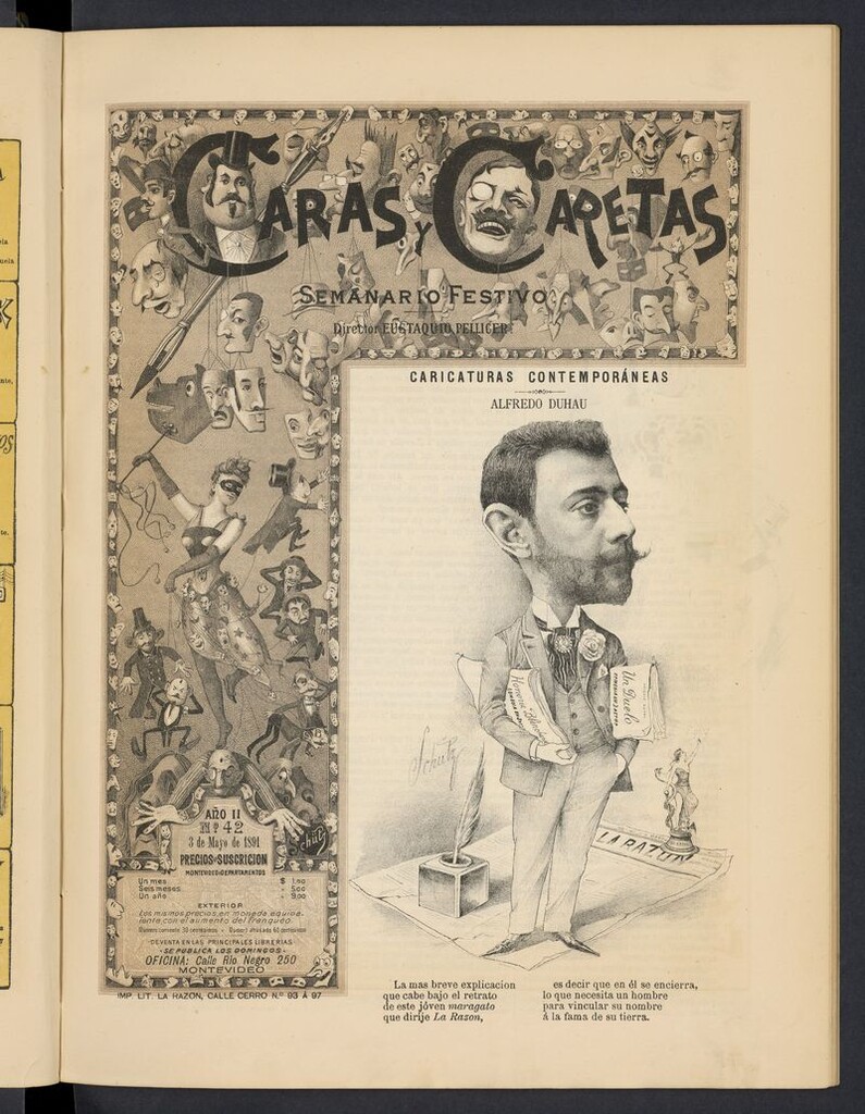 Miniatura de Caras y Caretas: semanario festivo del 3 de mayo de 1891