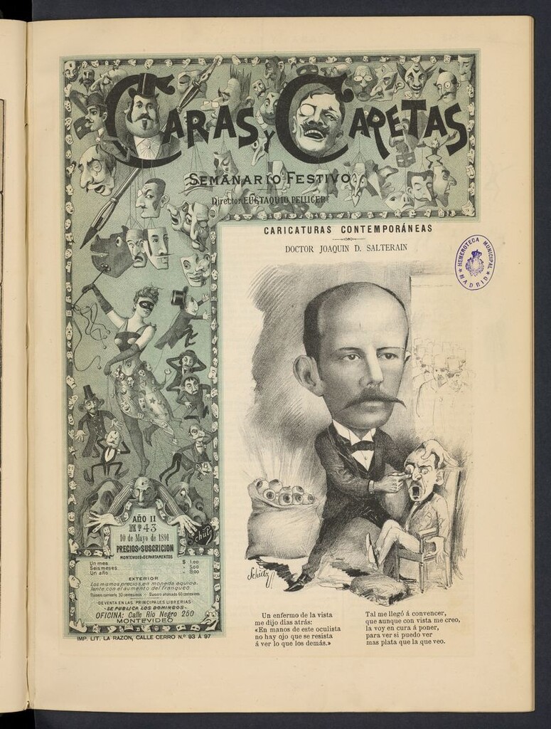 Miniatura de Caras y Caretas: semanario festivo del 10 de mayo de 1891