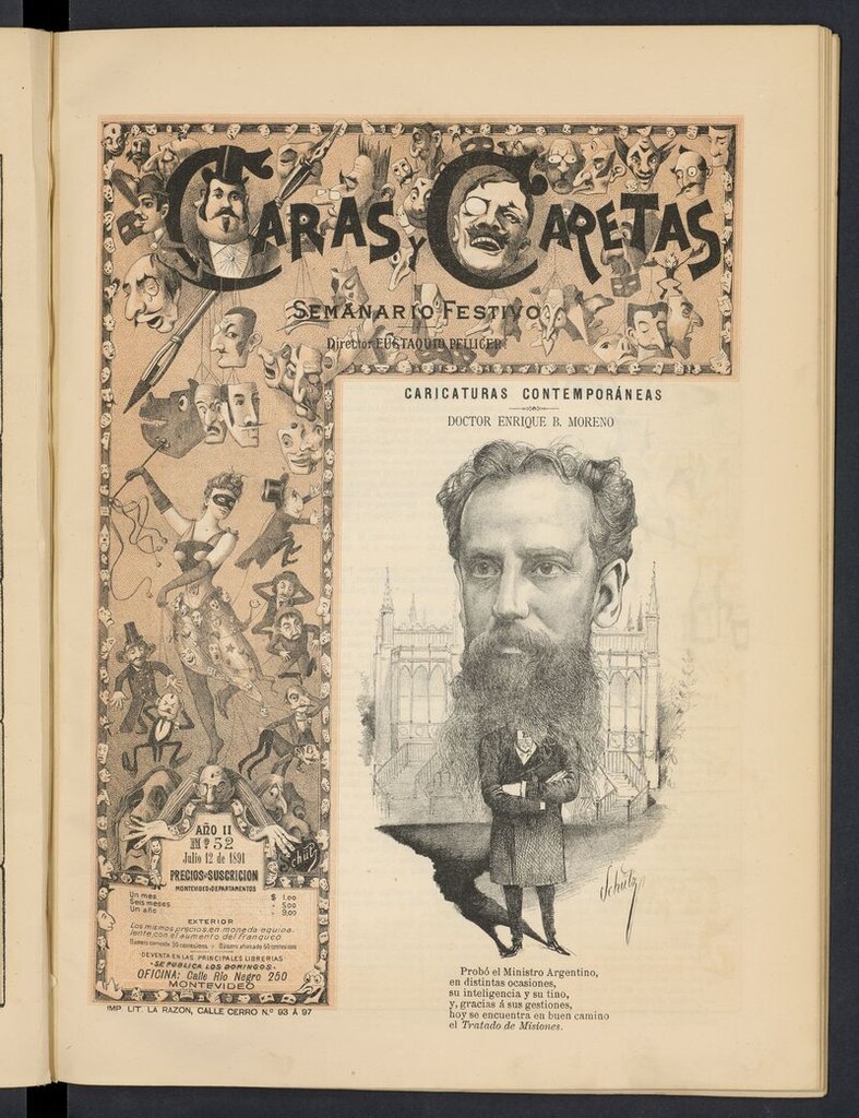 Miniatura de Caras y Caretas: semanario festivo del 12 de julio de 1891