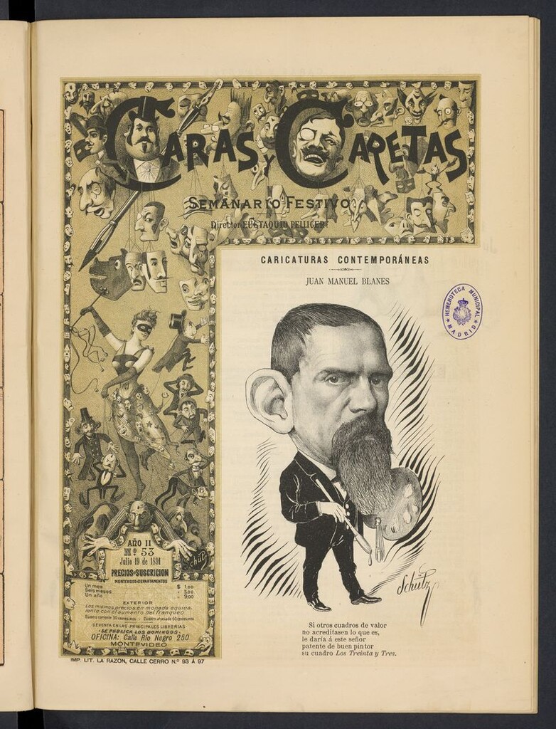 Miniatura de Caras y Caretas: semanario festivo del 19 de julio de 1891