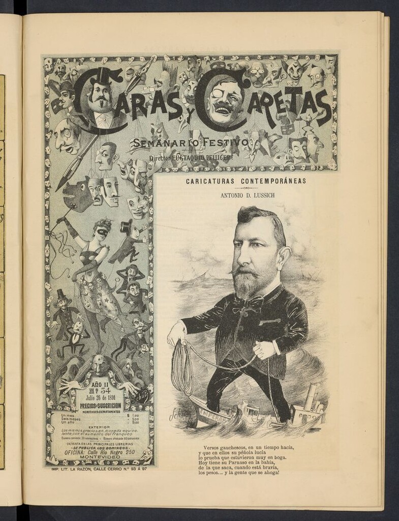 Miniatura de Caras y Caretas: semanario festivo del 26 de julio de 1891