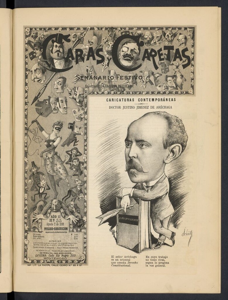 Miniatura de Caras y Caretas: semanario festivo del 2 de agosto de 1891