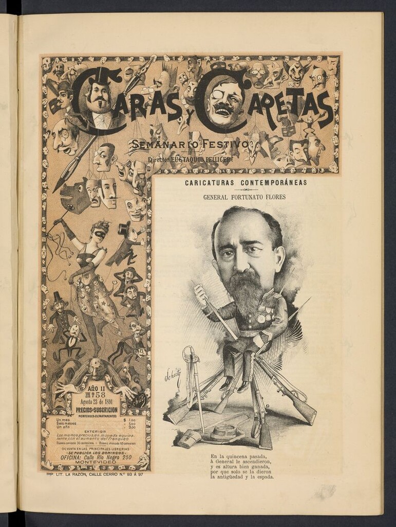 Miniatura de Caras y Caretas: semanario festivo del 23 de agosto de 1891
