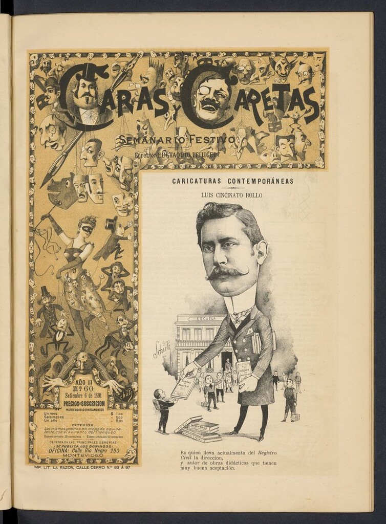 Miniatura de Caras y Caretas: semanario festivo del 6 de septiembre de 1891