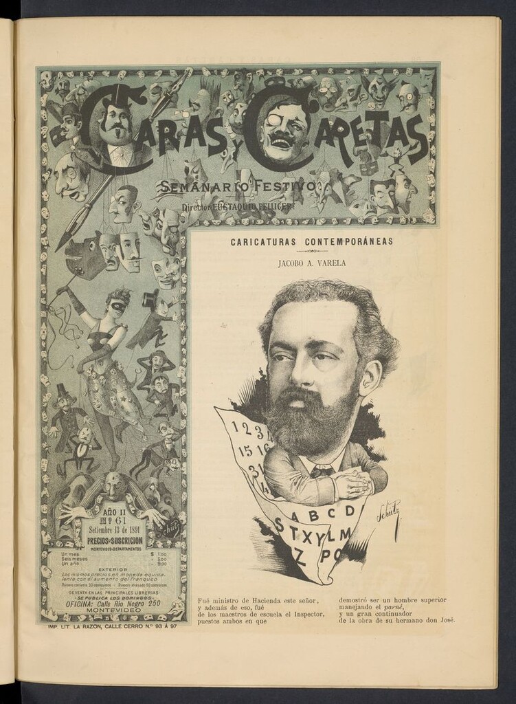 Miniatura de Caras y Caretas: semanario festivo del 13 de septiembre de 1891