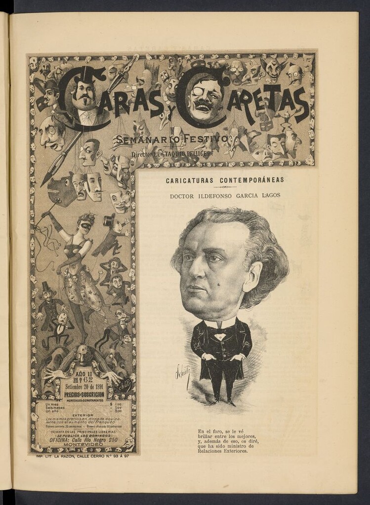Miniatura de Caras y Caretas: semanario festivo del 20 de septiembre de 1891