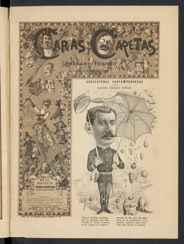 Miniatura de Caras y Caretas: semanario festivo del 11 de octubre de 1891