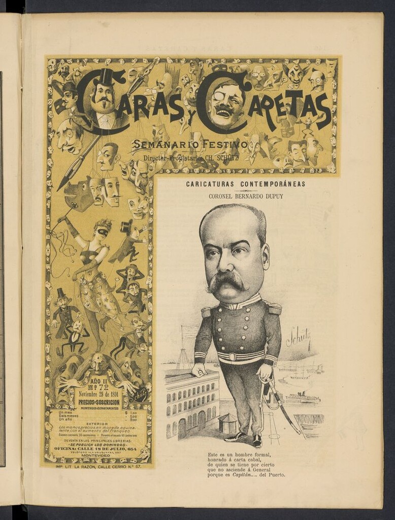 Miniatura de Caras y Caretas: semanario festivo del 29 de noviembre de 1891