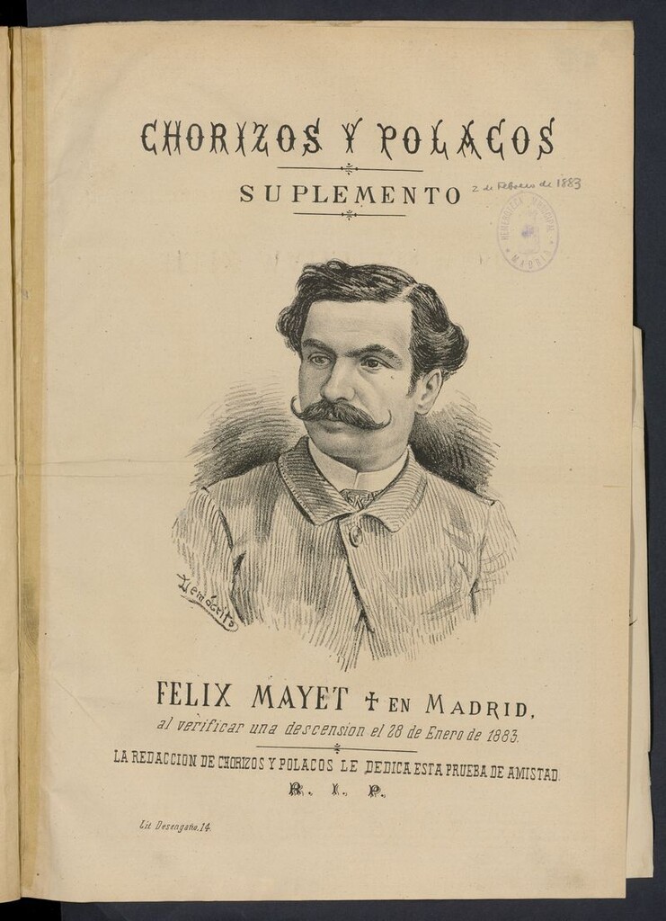 Miniatura de Chorizos y Polacos: revista festiva-teatral del 2 de febrero de 1883, suplemento