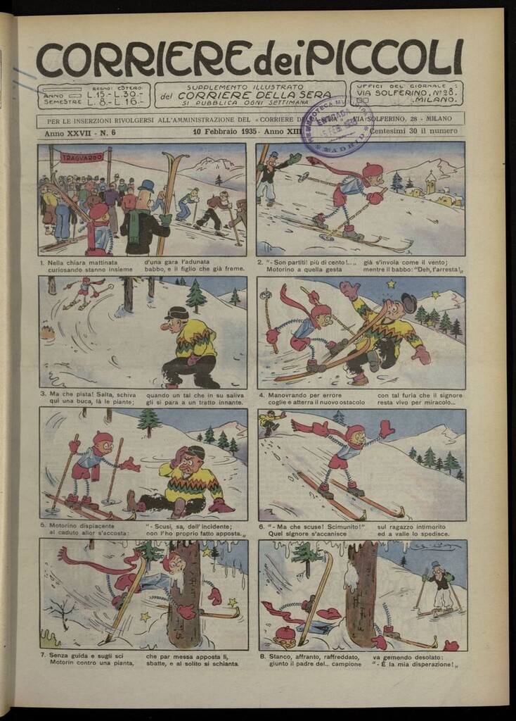 Miniatura de Corriere dei Piccoli del 10 de febrero de 1935