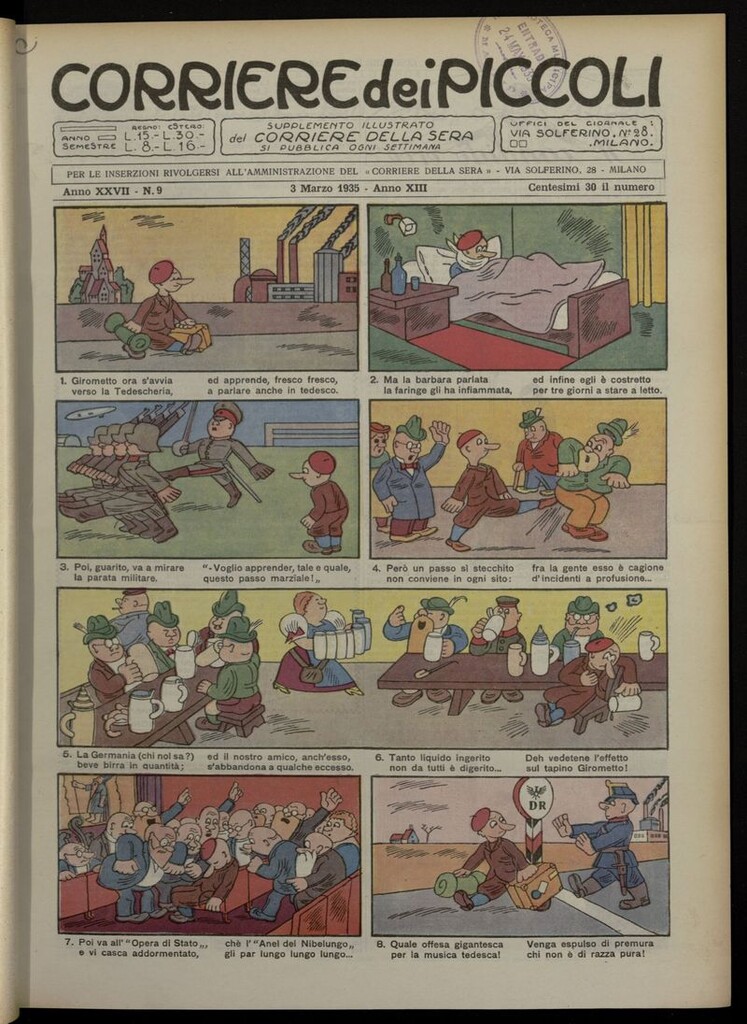 Miniatura de Corriere dei Piccoli del 3 de marzo de 1935