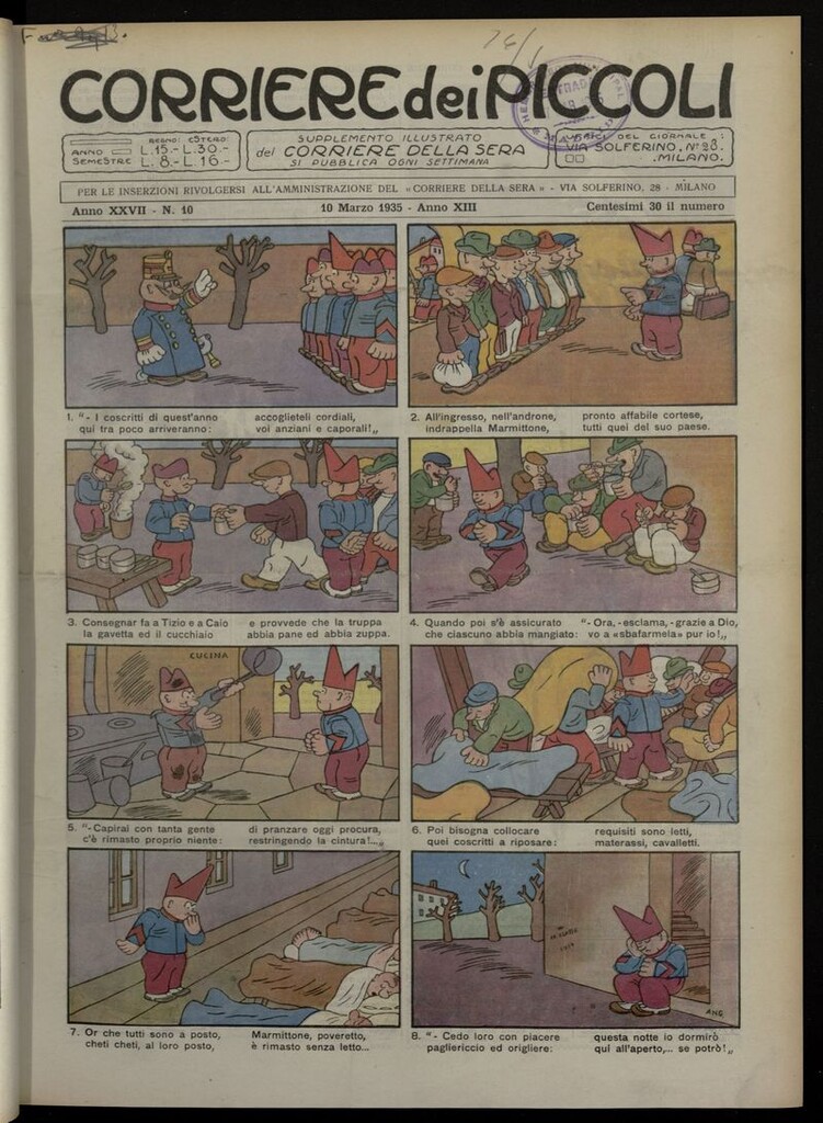 Miniatura de Corriere dei Piccoli del 10 de marzo de 1935