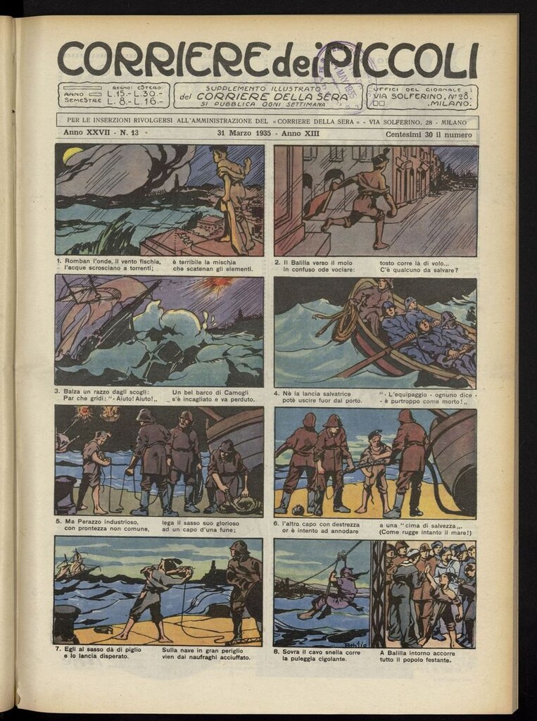Miniatura de Corriere dei Piccoli del 31 de marzo de 1935