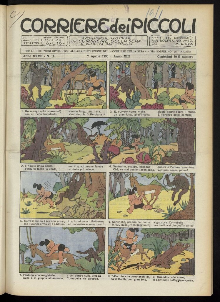 Miniatura de Corriere dei Piccoli del 7 de abril de 1935