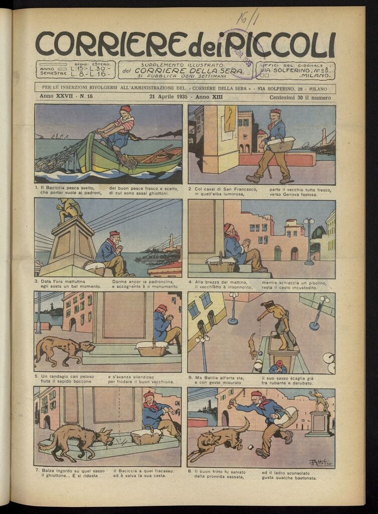 Miniatura de Corriere dei Piccoli del 21 de abril de 1935