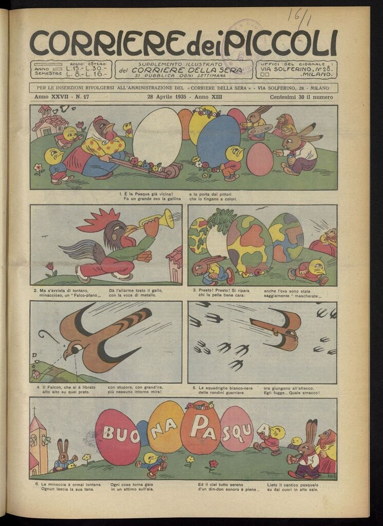 Miniatura de Corriere dei Piccoli del 28 de abril de 1935