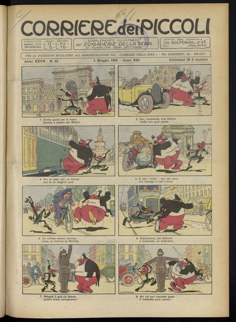 Miniatura de Corriere dei Piccoli del 5 de mayo de 1935