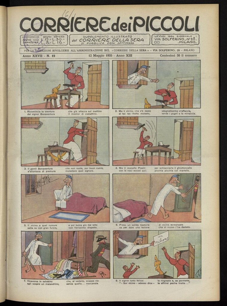 Miniatura de Corriere dei Piccoli del 12 de mayo de 1935
