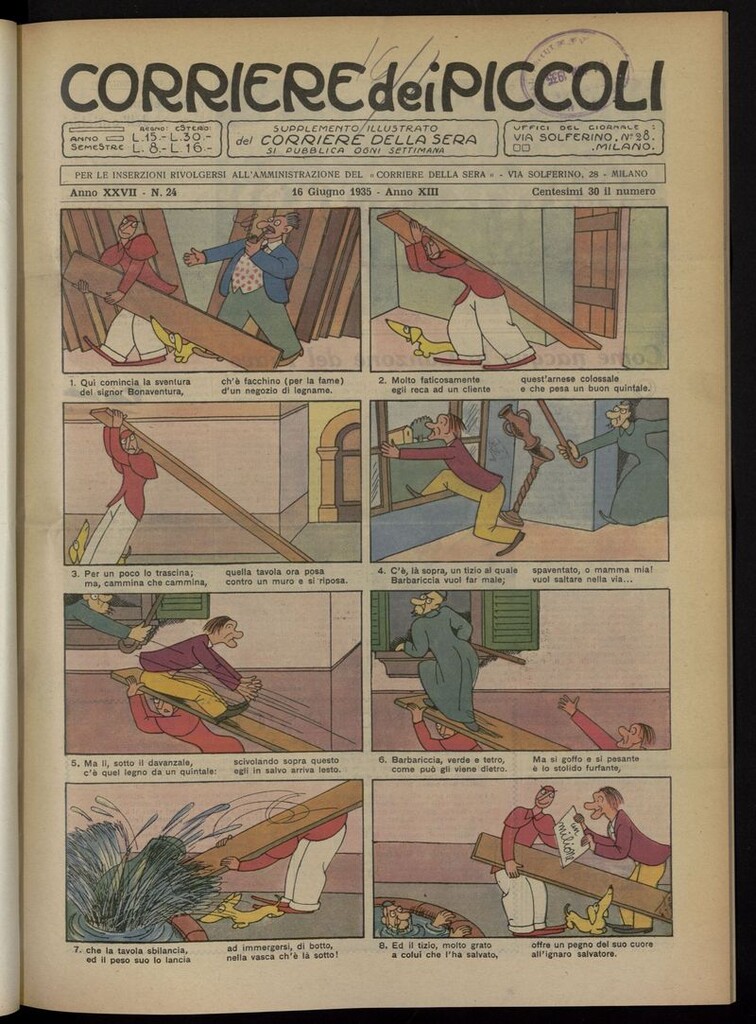 Miniatura de Corriere dei Piccoli del 16 de junio de 1935