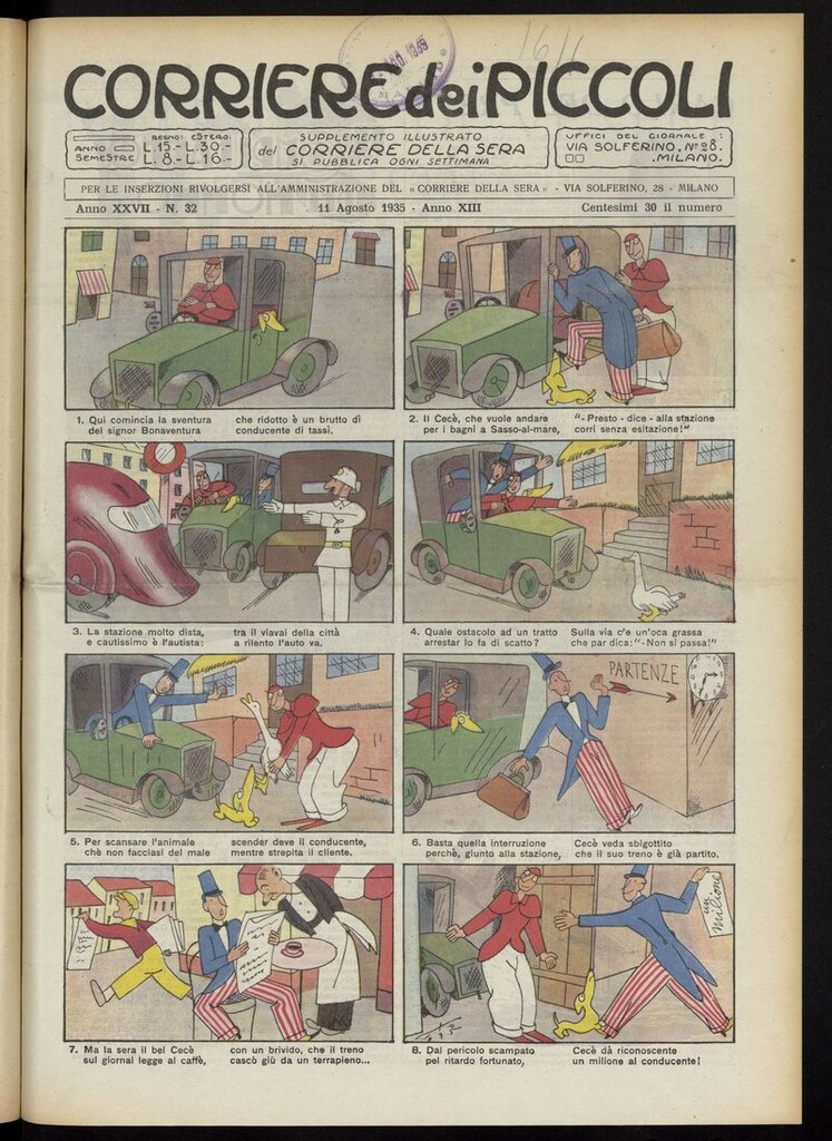 Miniatura de Corriere dei Piccoli del 11 de agosto de 1935