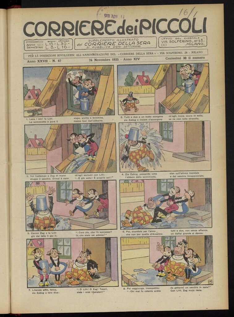 Miniatura de Corriere dei Piccoli del 24 de noviembre de 1935