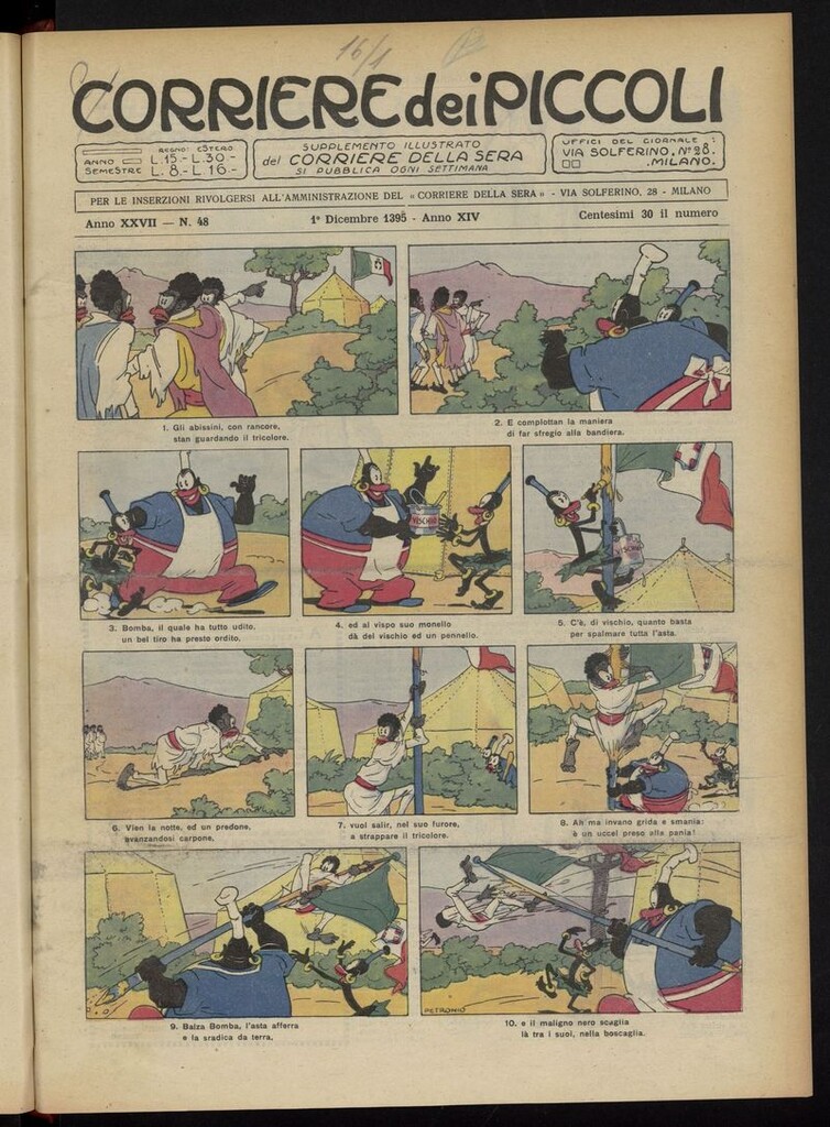 Miniatura de Corriere dei Piccoli del 1 de diciembre de 1935