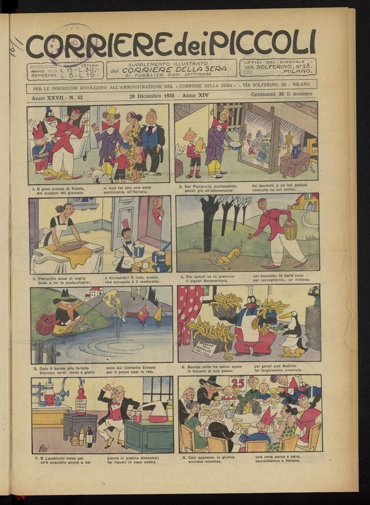 Miniatura de Corriere dei Piccoli del 29 de diciembre de 1935