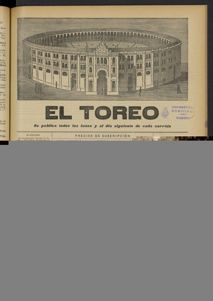 Miniatura de El Toreo: suplemento a "La Correspondencia Teatral"  del 26 de marzo de 1909, nº 2041