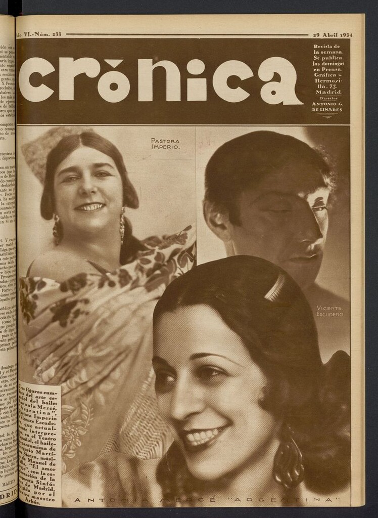 Miniatura de Crónica: revista de la semana del 29 de abril de 1934