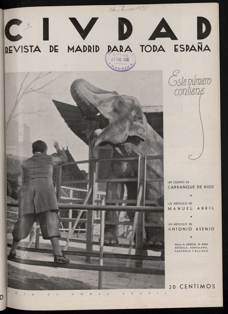 Miniatura de Ciudad: revista de Madrid para toda España del 16 de enero de 1935