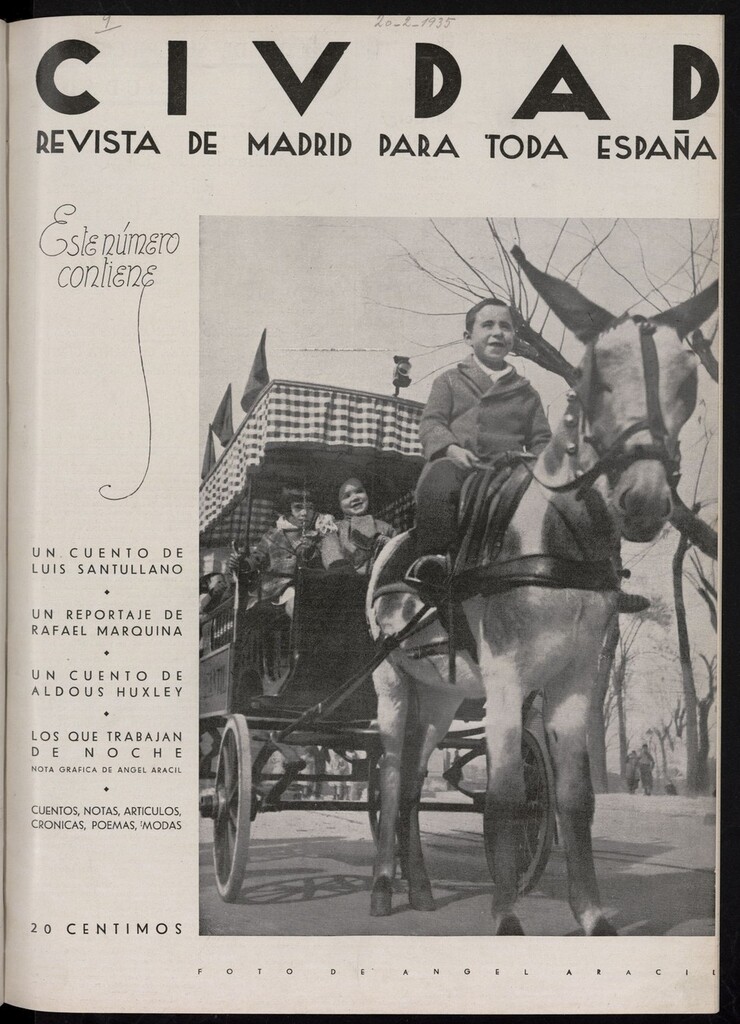 Miniatura de Ciudad: revista de Madrid para toda España del 20 de febrero de 1935