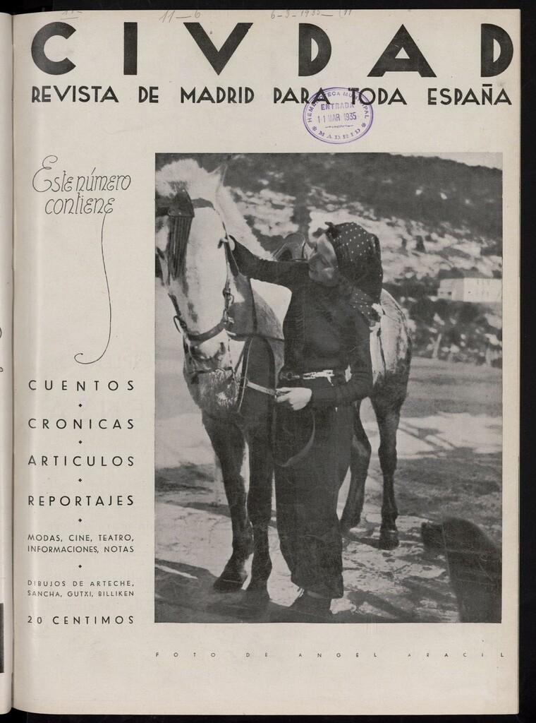 Miniatura de Ciudad: revista de Madrid para toda España del 6 de marzo de 1935