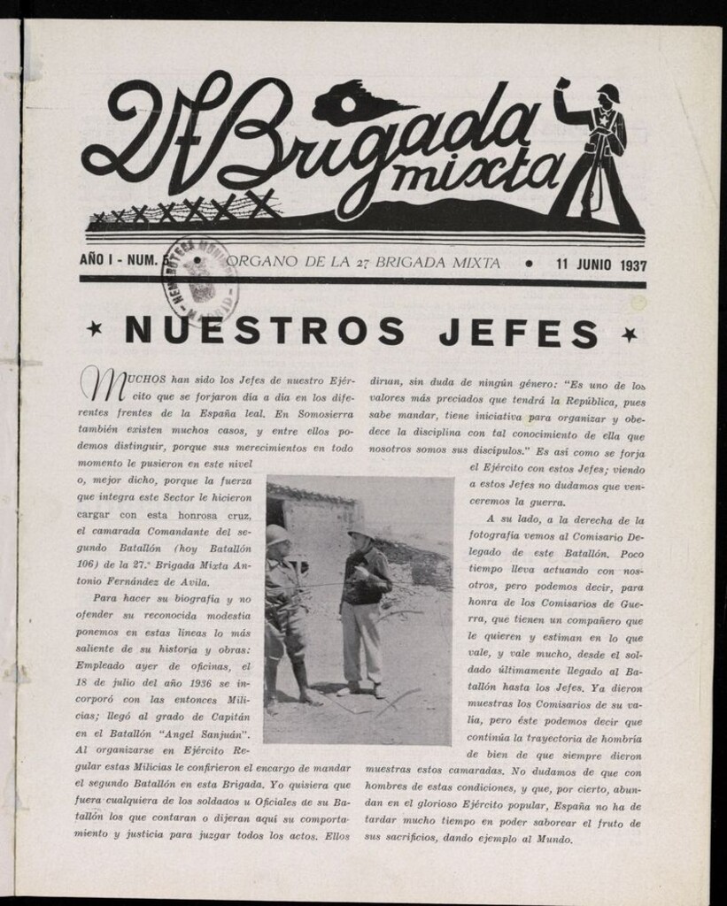 Miniatura de 27 Brigada Mixta del 11 de junio de 1937