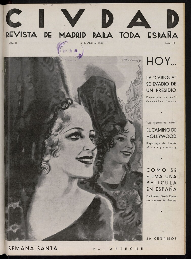 Miniatura de Ciudad: revista de Madrid para toda España del 17 de abril de 1935