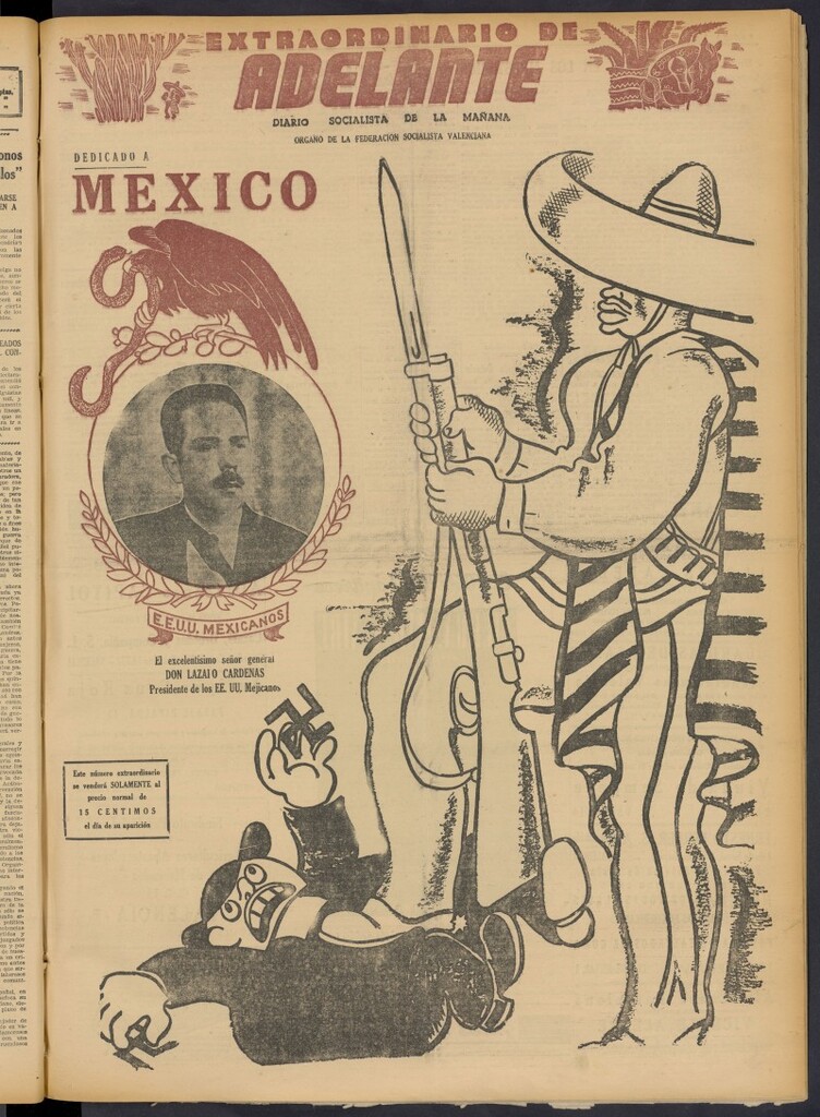 Miniatura de Adelante: diario socialista de la mañana del 17 de abril de 1937, nº extraordinario