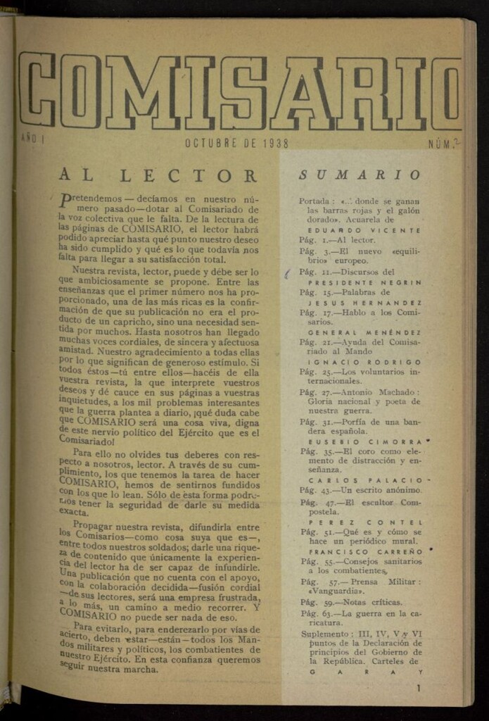 Miniatura de Comisario de octubre de 1938