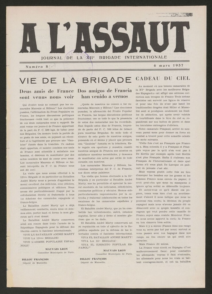 Miniatura de A l´Assaut del 6 de marzo de 1937