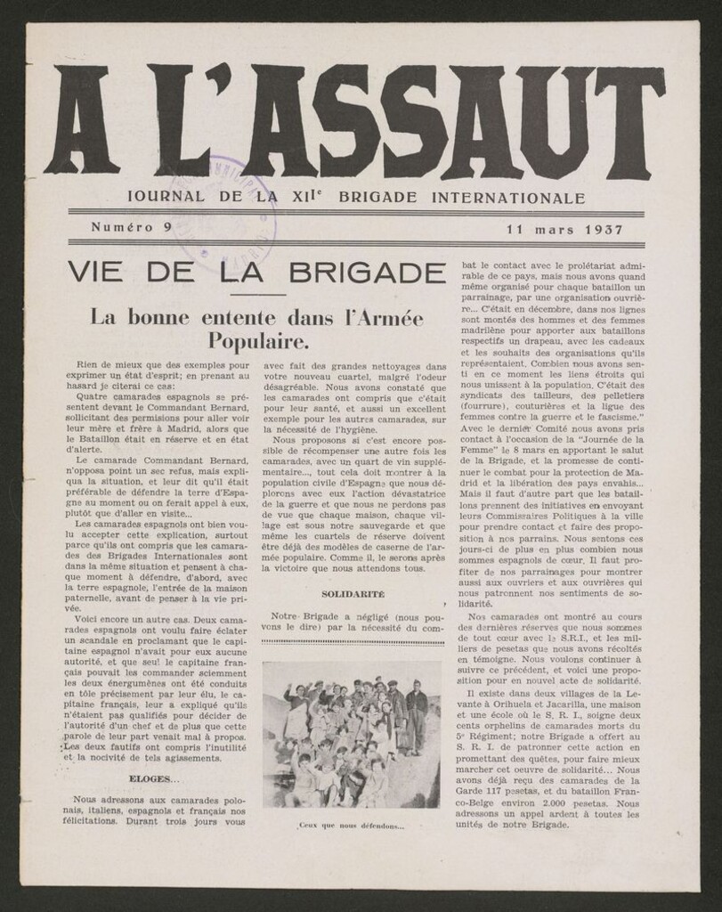 Miniatura de A l´Assaut del 11 de marzo de 1937