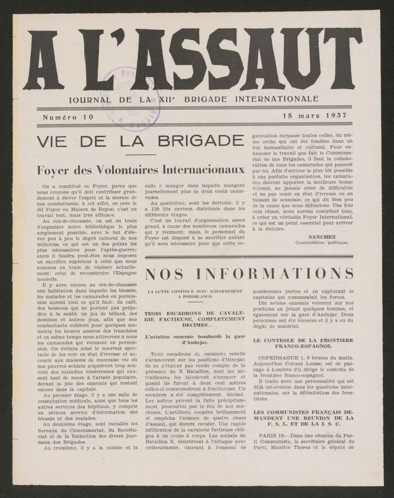 Miniatura de A l´Assaut del 15 de marzo de 1937