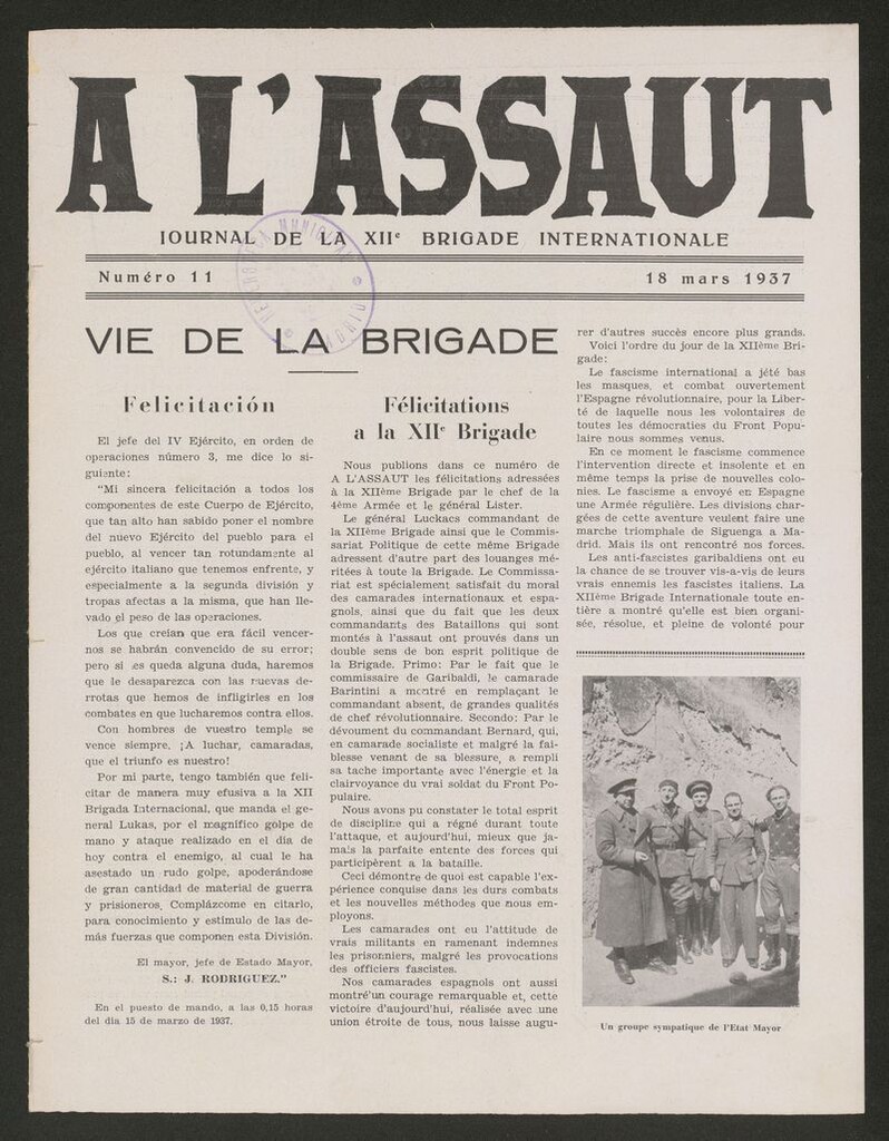 Miniatura de A l´Assaut del 18 de marzo de 1937