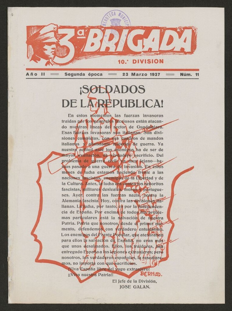 Miniatura de 3ª brigada : 10 división del 23 de marzo de 1937